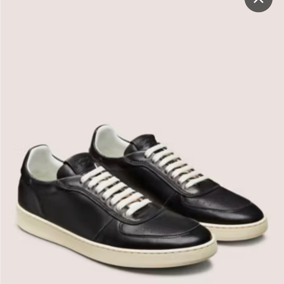 Stuart Weitzman Shoes - Stuart Weitzman Black and Cream Women's Leather Sneakers